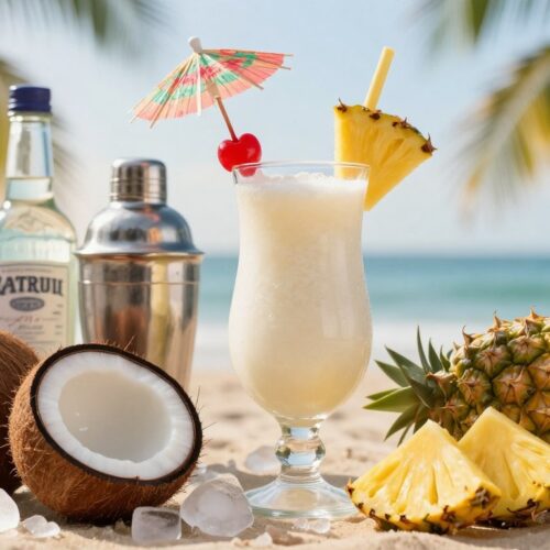 pina-colada-with-coconut-pineapple-and-umbrella-garnish