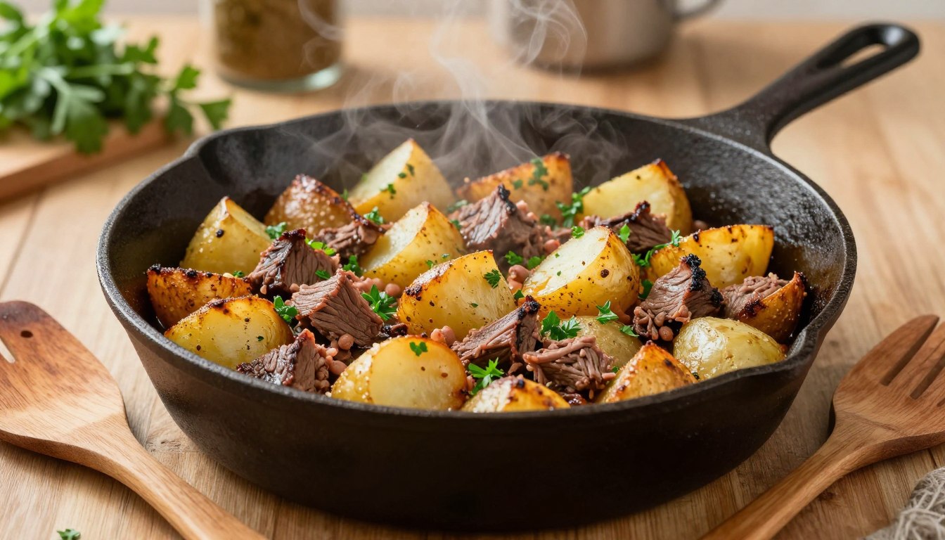 corned-beef-hash-with-crispy-potatoes-and-parsley